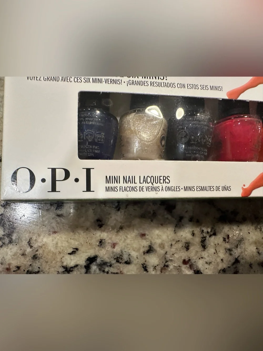 OPI Fashion Plate Kids Nail Lacquer Mini Set - Red, Orange, Gold, Black, Silver